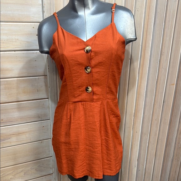 Source Unknown Dresses & Skirts - Source Unknown Orange Fitted Camisole Mini Dress